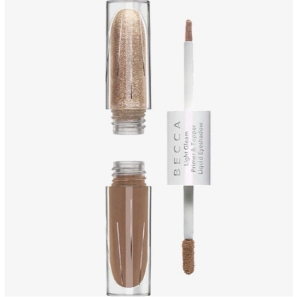 Becca Cosmetics Light Gleam Primer &‎ Topper Liquid Eyeshadow -Golden Hour- NWOB